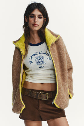 Contrasting Trim Cardigan