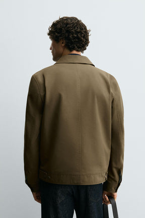 COTTON BLEND TECHNICAL JACKET - Image 3