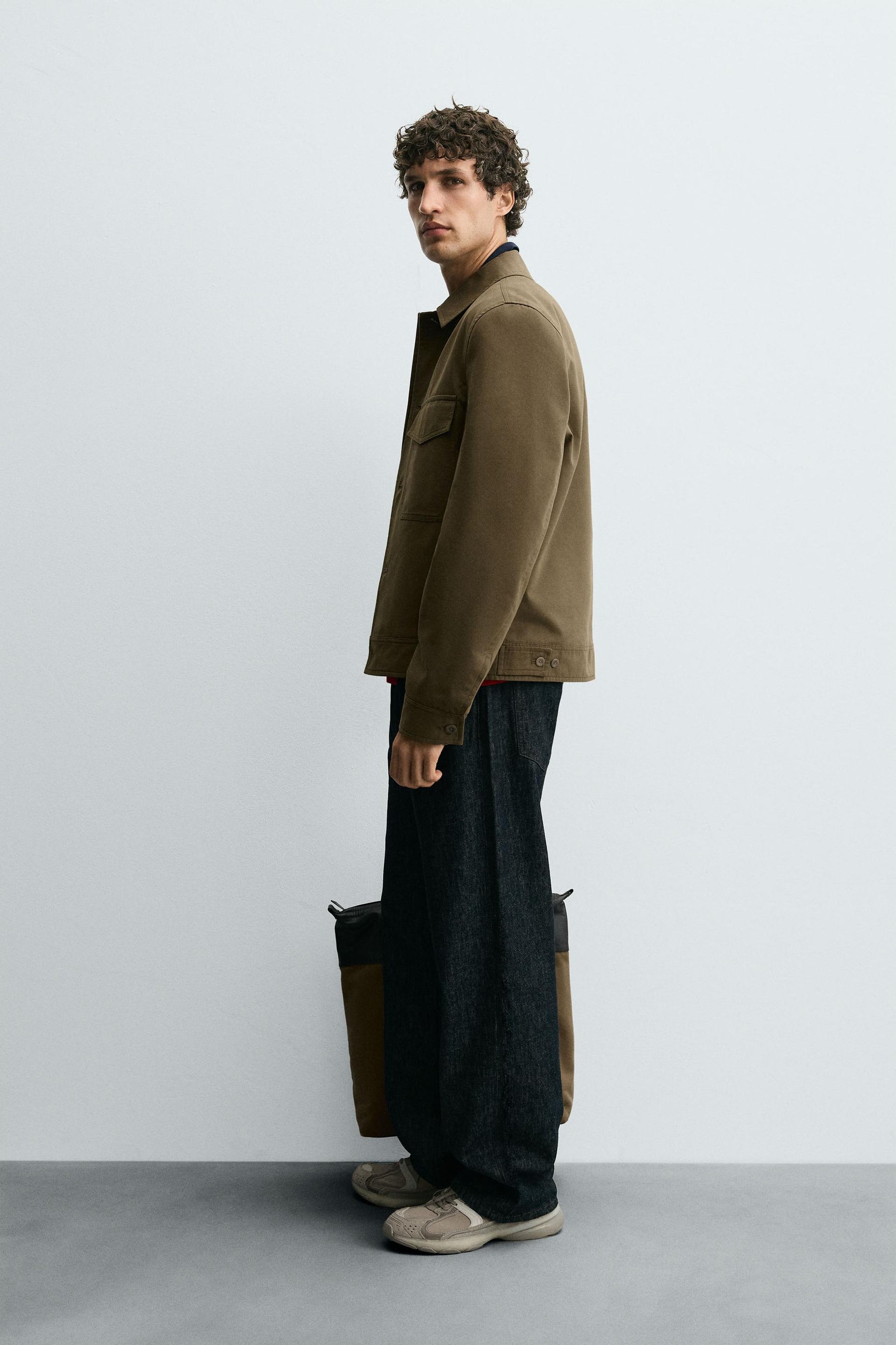 COTTON BLEND TECHNICAL JACKET - Image 4