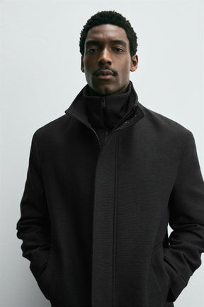 COAT WITH DETACHABLE COLLAR - Image 6