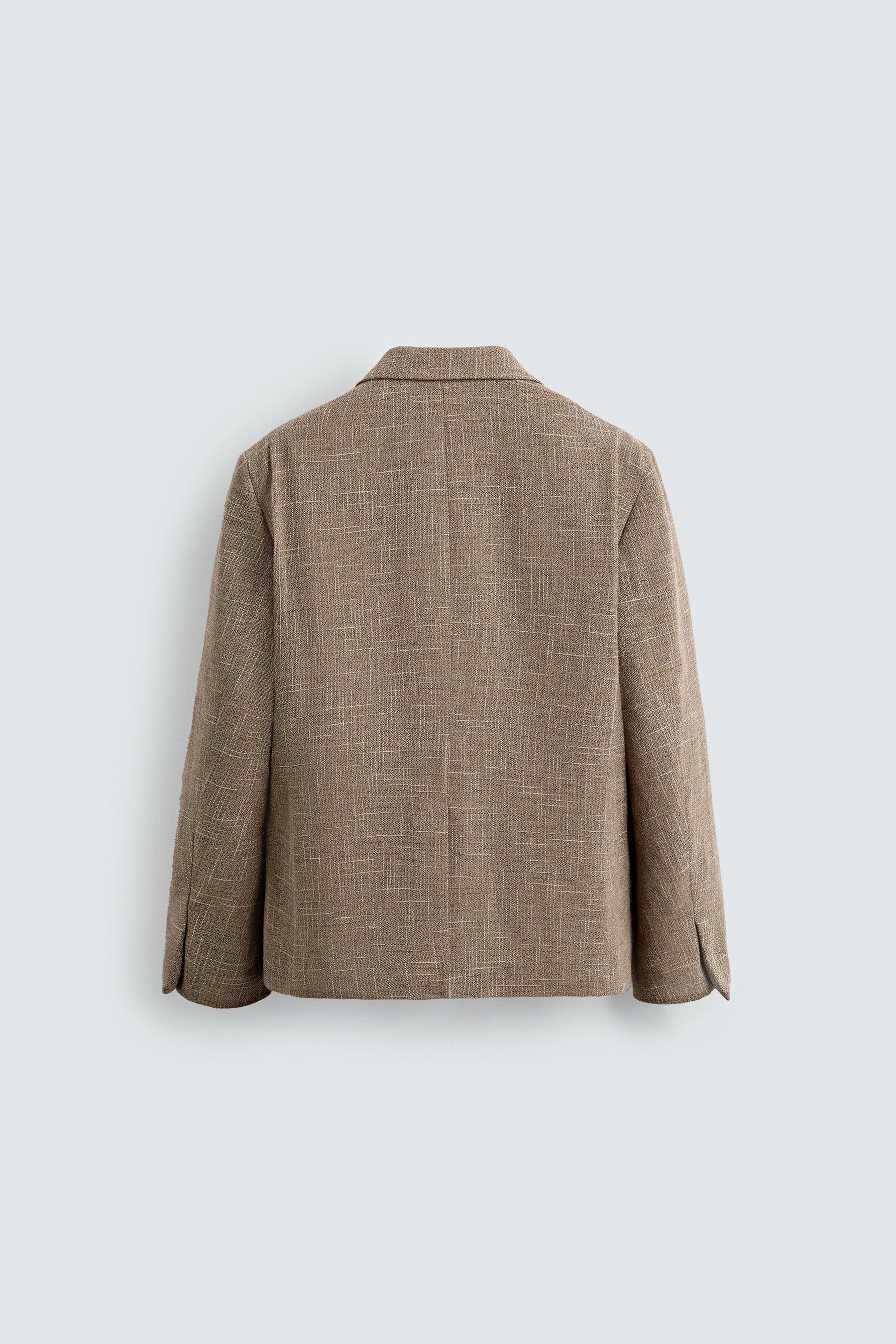 TEXTURED DOUBLE-BREASTED BLAZER - Image 9
