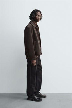 REGULAR FIT VELVET JACKET - Image 4