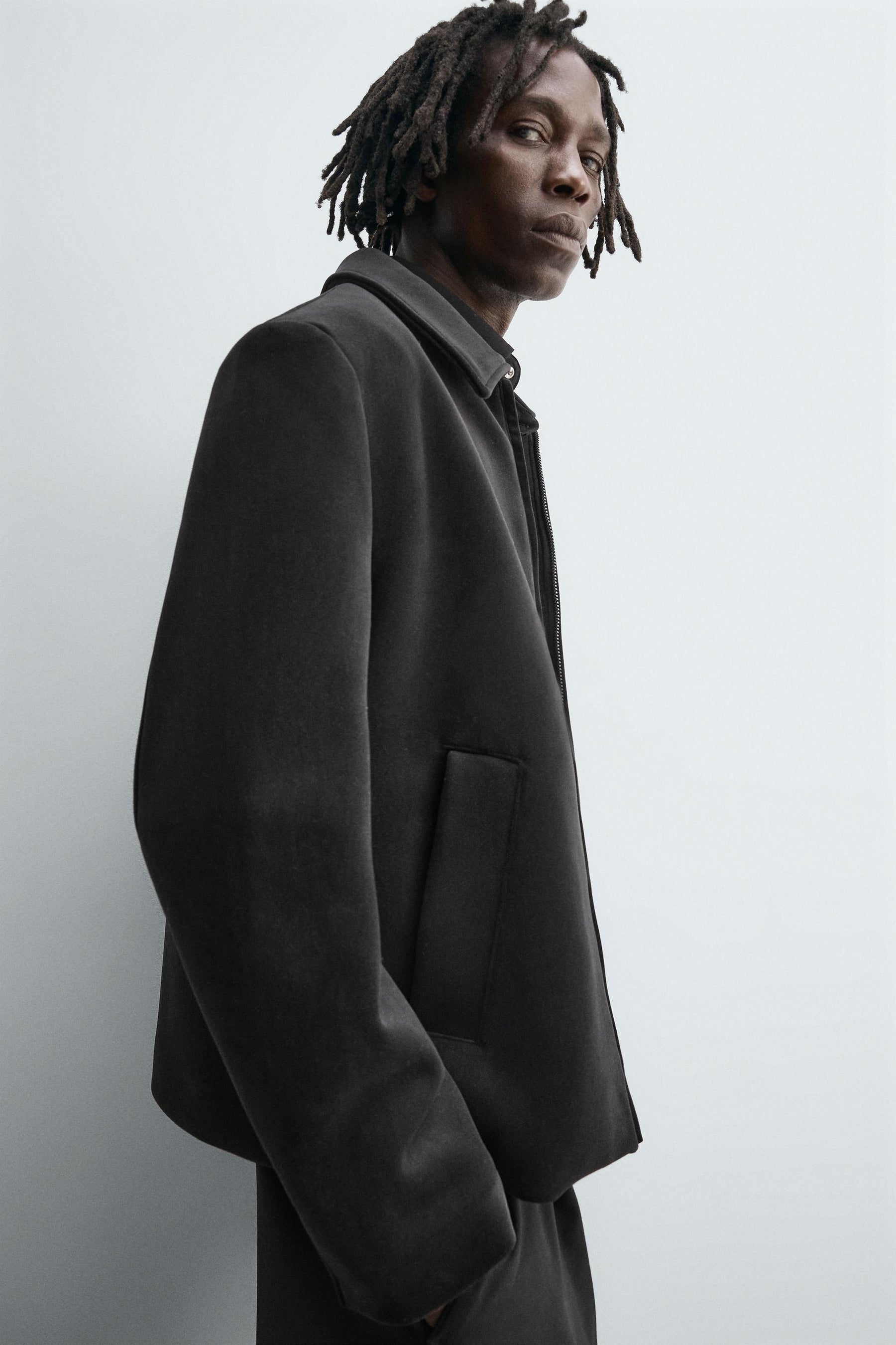 REGULAR FIT VELVET JACKET - Image 5