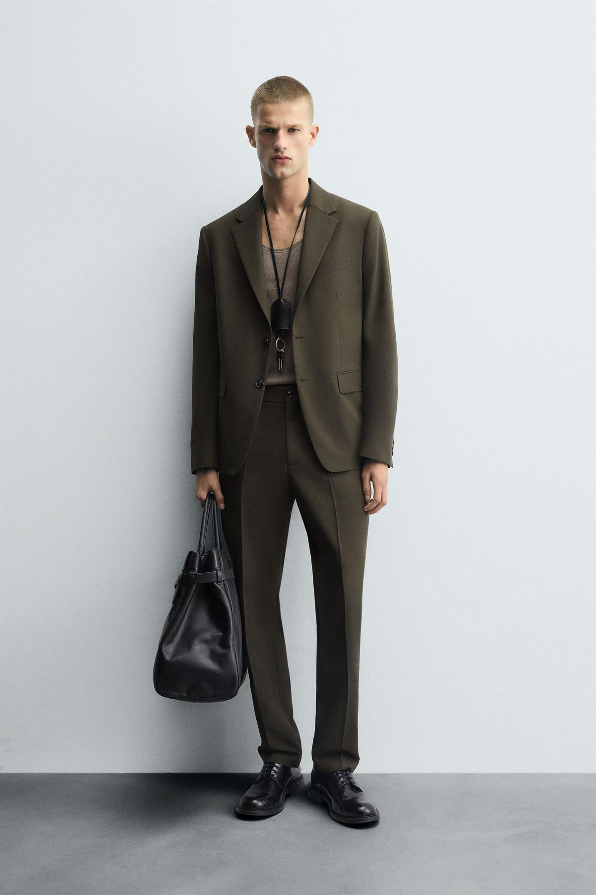 SLIM FIT SUIT TROUSERS - Image 1
