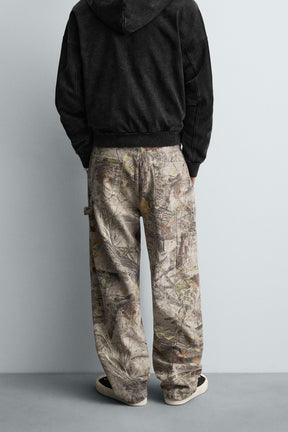 ABSTRACT PRINT CARPENTER TROUSERS - Image 3