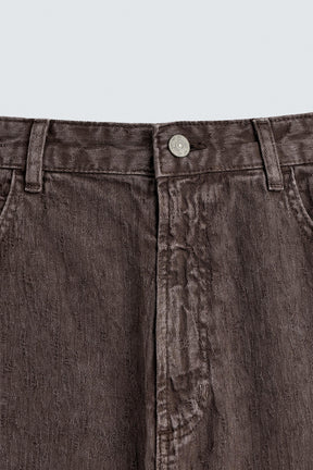 FADED PRINT BAGGY FIT TROUSERS - Image 7