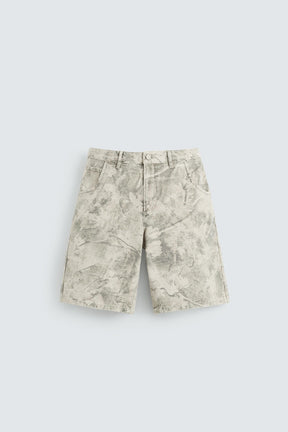 ABSTRACT PRINT RELAXED FIT BERMUDA SHORTS - Image 6
