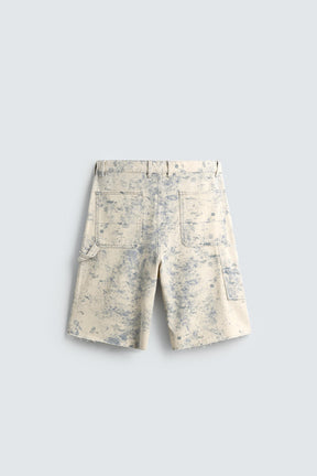 ABSTRACT PRINT CARPENTER POCKET BERMUDA SHORTS - Image 8