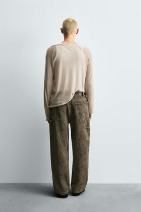 ABSTRACT PRINT CARPENTER TROUSERS - Image 3