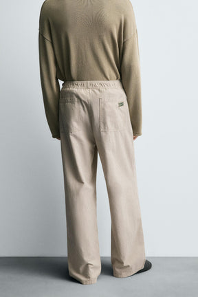 RELAXED FIT STRIPED TROUSERS - Image 3