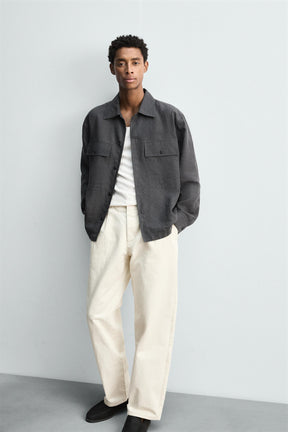 PLEATED HERRINGBONE TROUSERS - Image 5