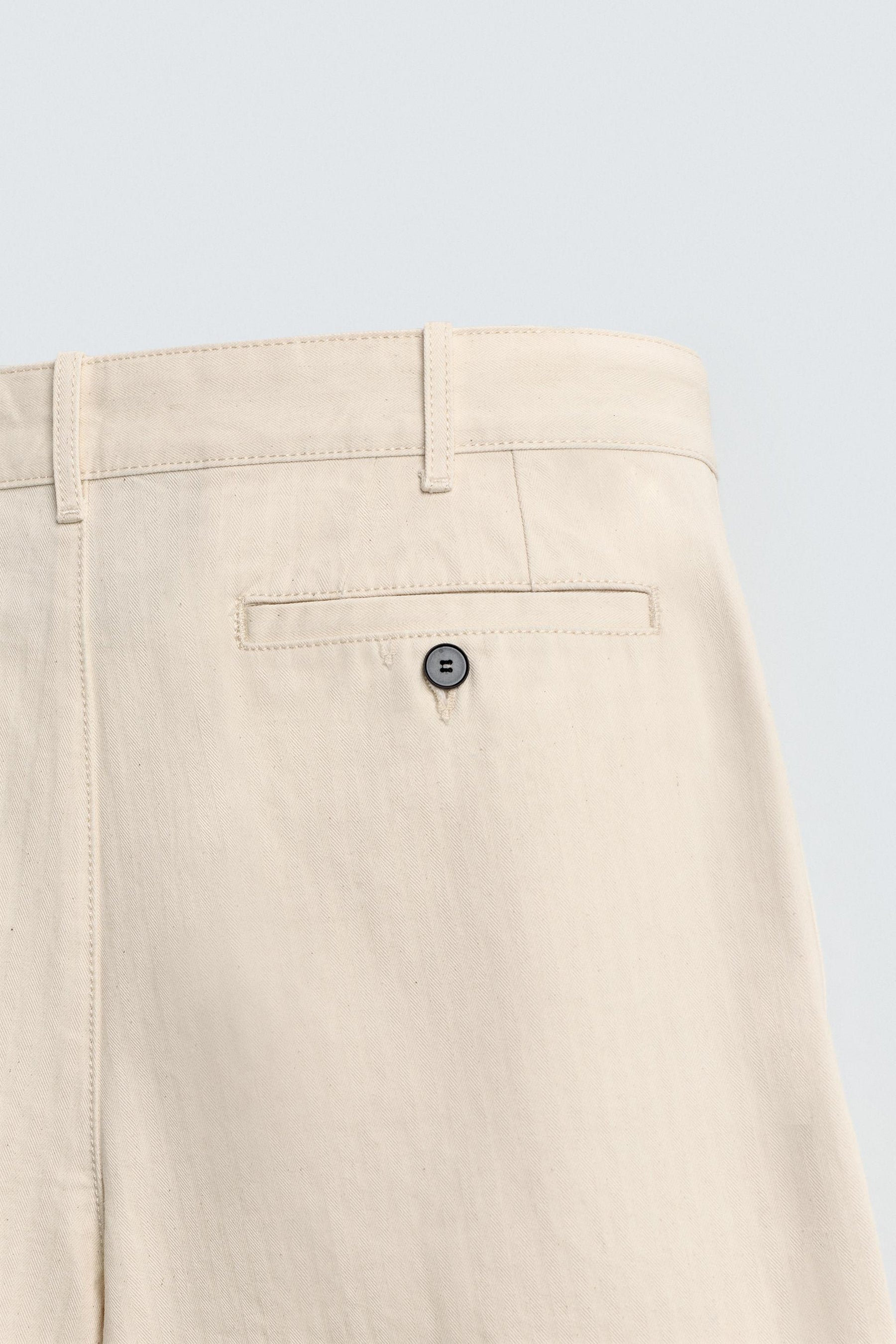 PLEATED HERRINGBONE TROUSERS - Image 10