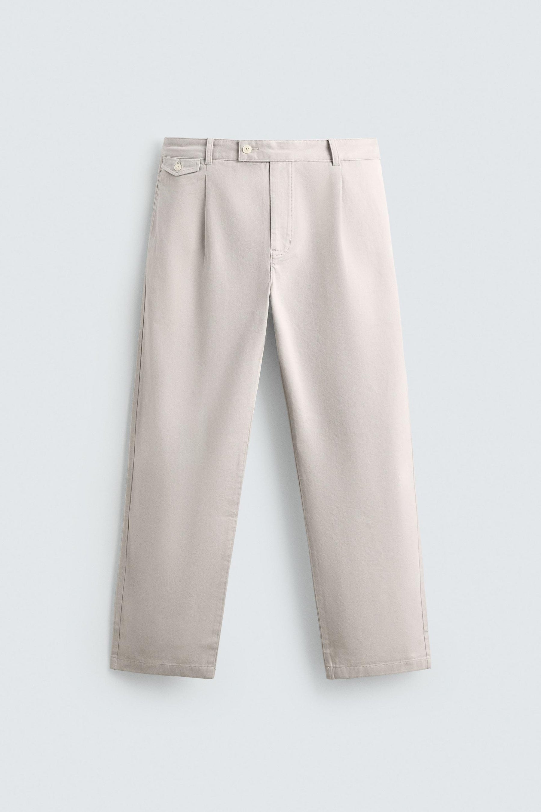 RELAXED FIT PLEATED TROUSERS - Image 6