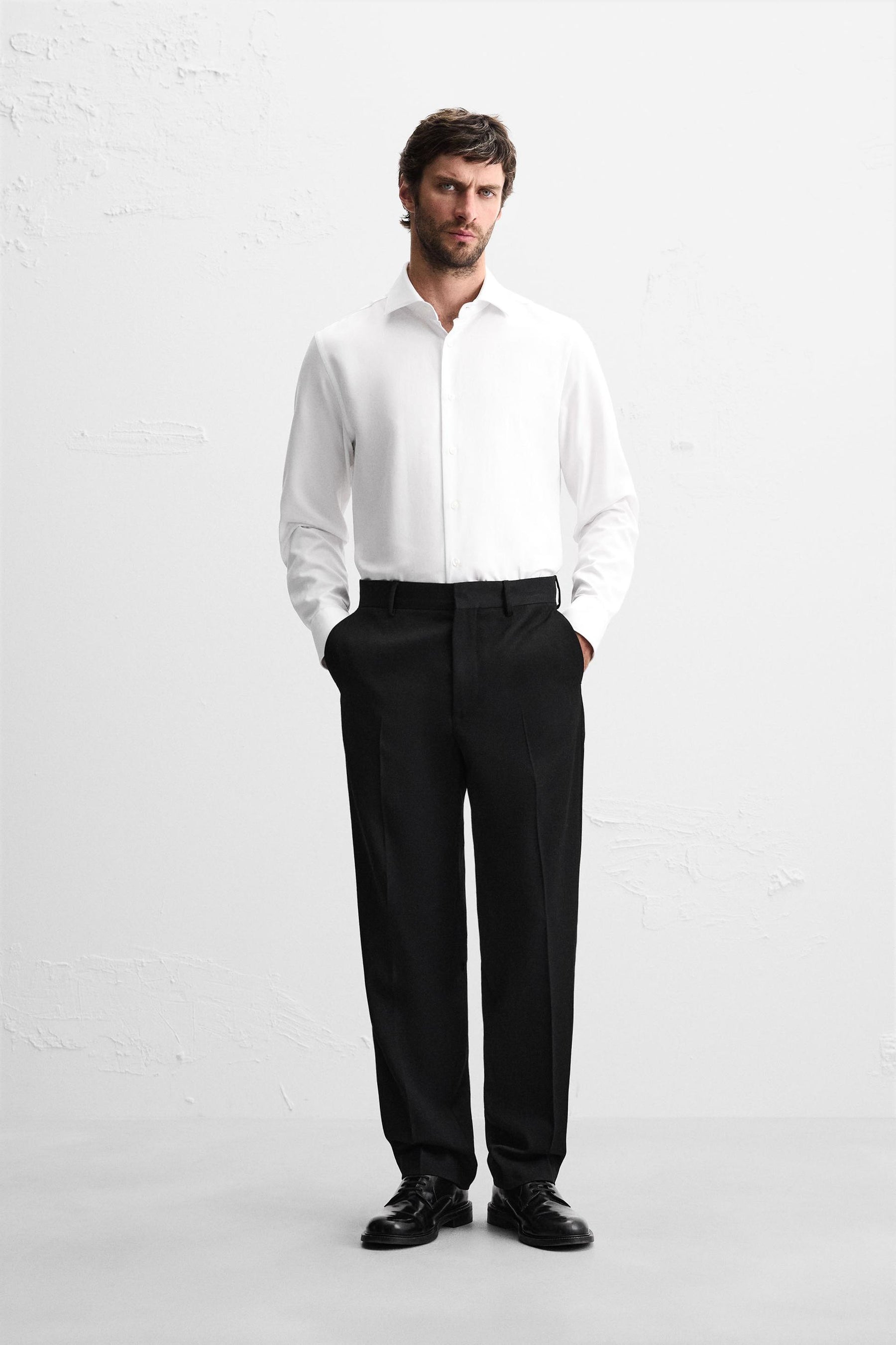 SLIM FIT TEXTURED SHIRT - Image 1