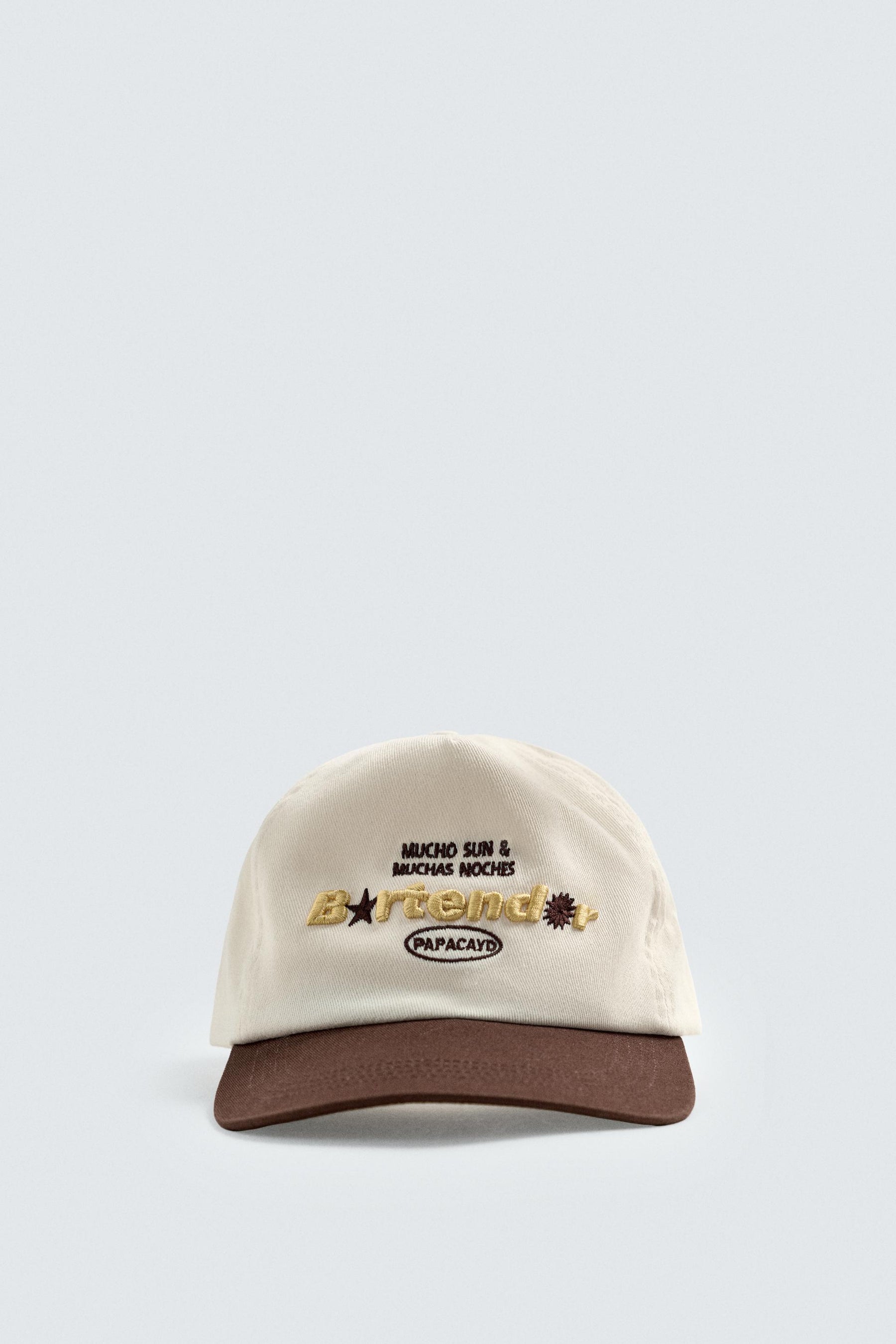 EMBROIDERED FLAT PEAK CAP - Image 2