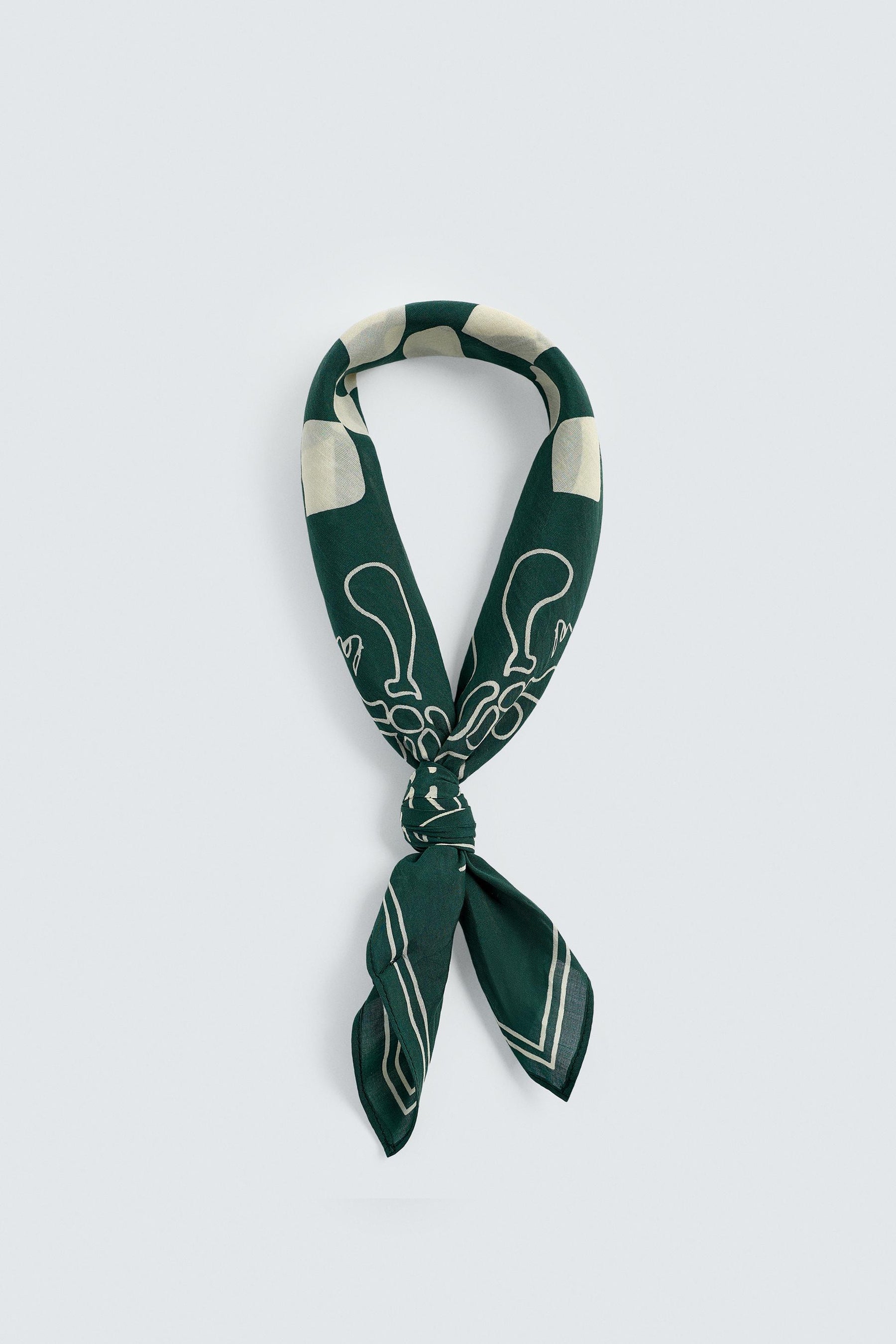 CONTRAST PRINT BANDANA - Image 2