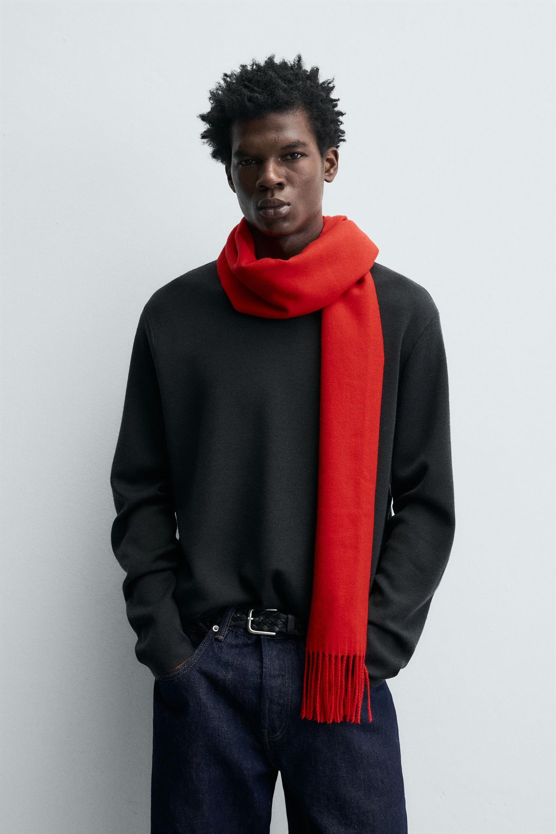 FRINGED SCARF - Image 1