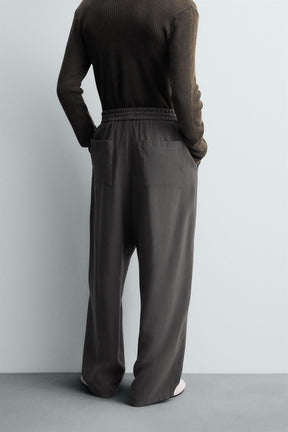FLOWING TROUSERS WITH STITCHING - Image 3