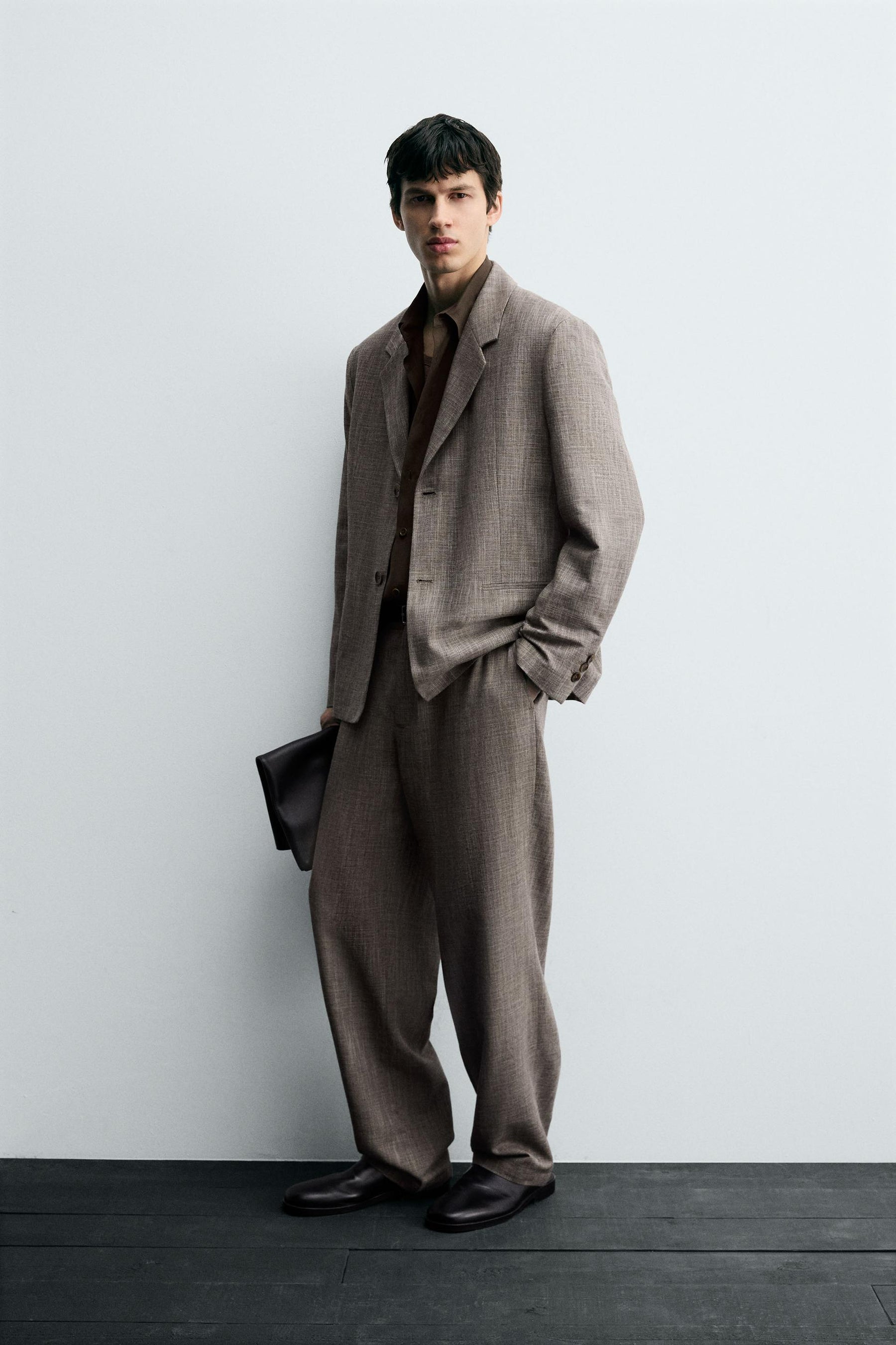 TEXTURED SUIT TROUSERS - Image 4
