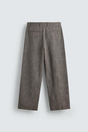 TEXTURED SUIT TROUSERS - Image 7