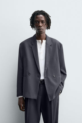 DOUBLE-BREASTED SUIT BLAZER - Image 2