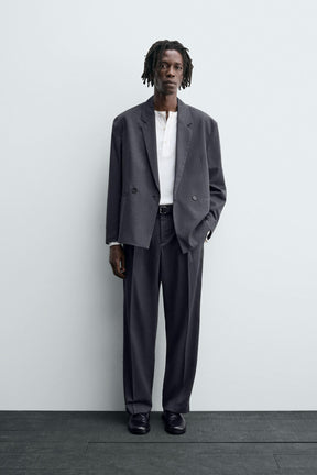 DOUBLE-BREASTED SUIT BLAZER - Image 1
