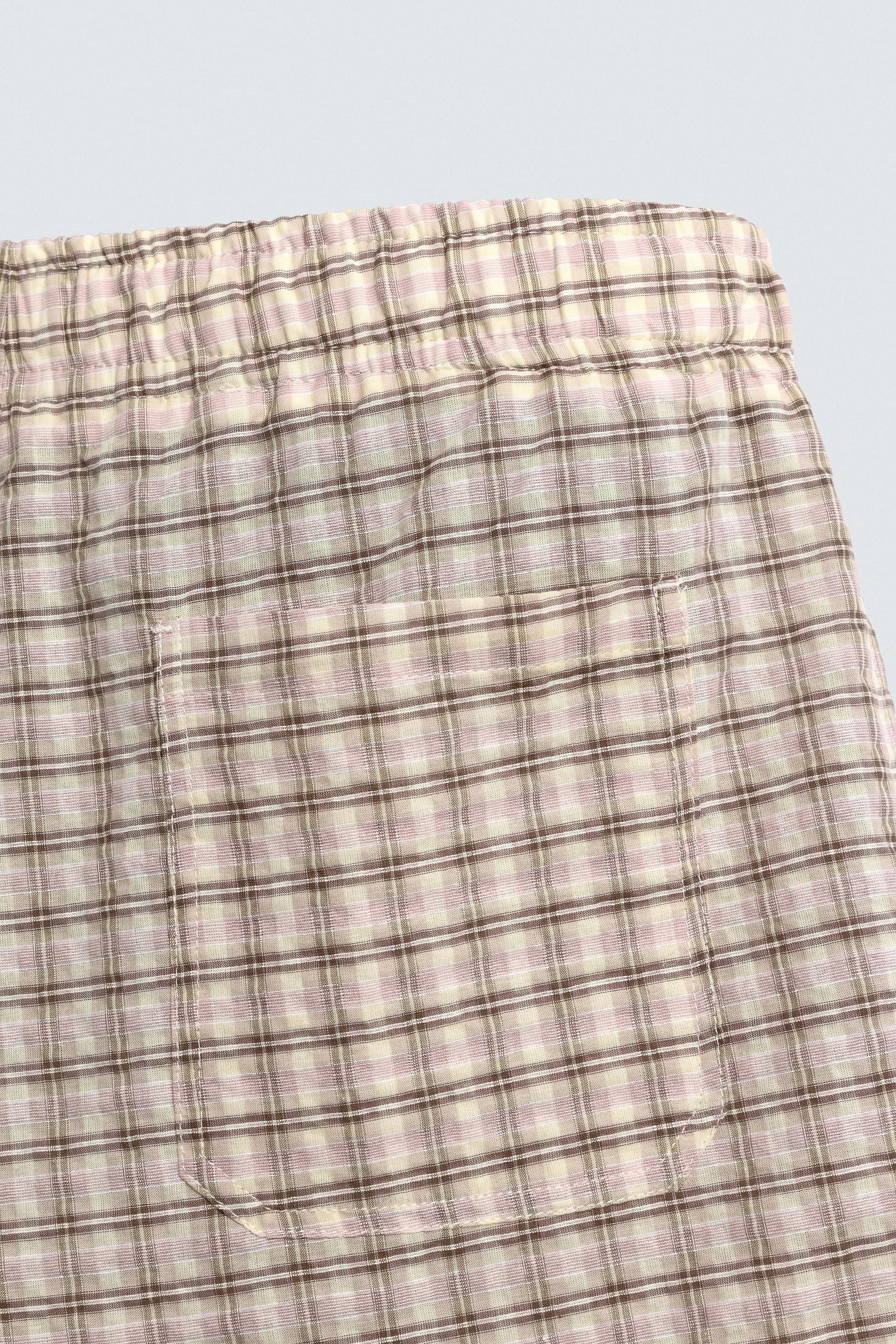 TEXTURED CHECK BERMUDA SHORTS - Image 10