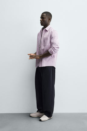 WASHED STRIPED SHIRT - Image 4