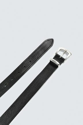 VINTAGE-EFFECT LEATHER BELT - Image 4