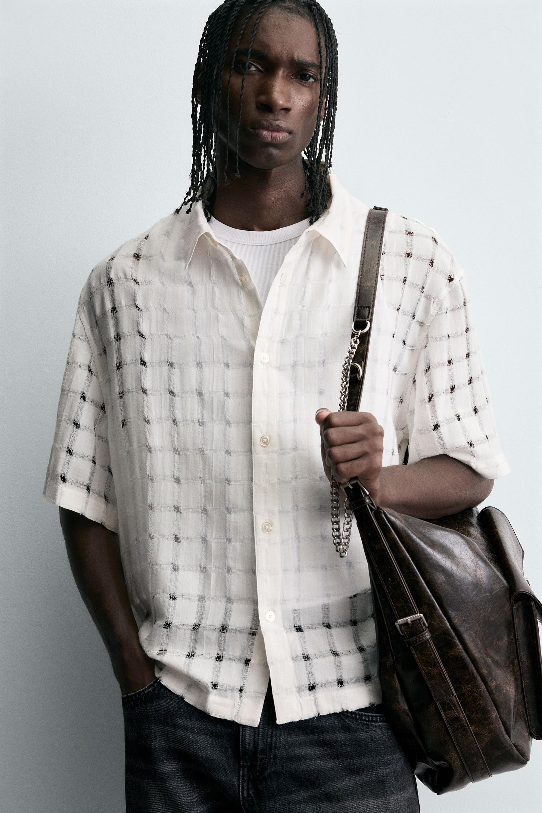 JACQUARD NEEDLE-PUNCH SHIRT - Image 5