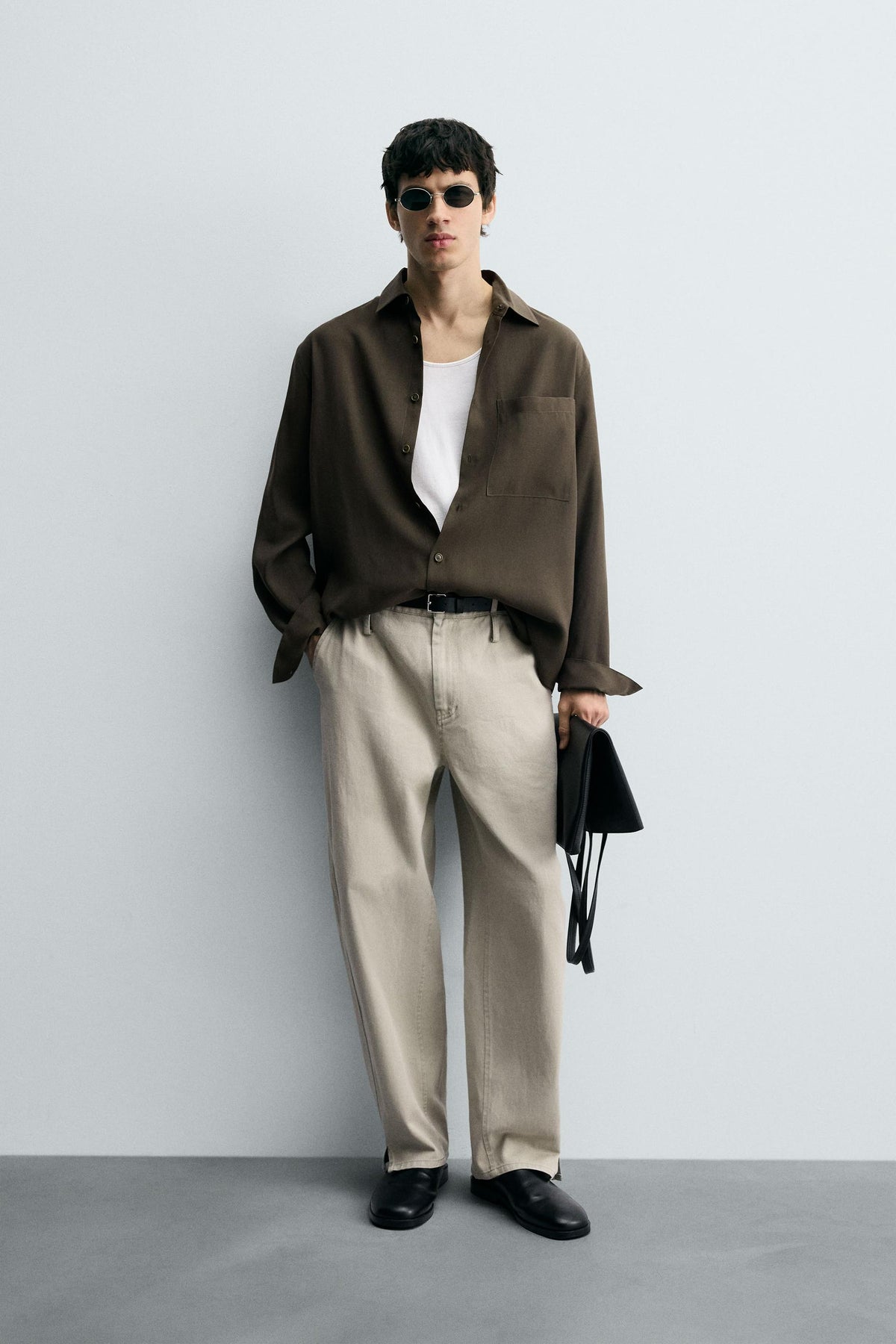 RELAXED FIT FLOWING SHIRT - Image 1