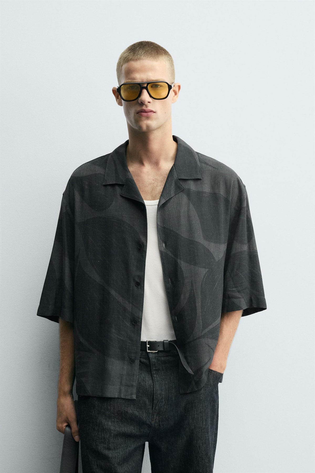 VISCOSE/LINEN SHIRT - Image 2