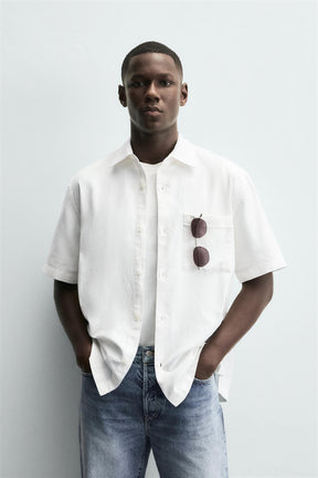 COTTON/LINEN SHIRT - Image 2