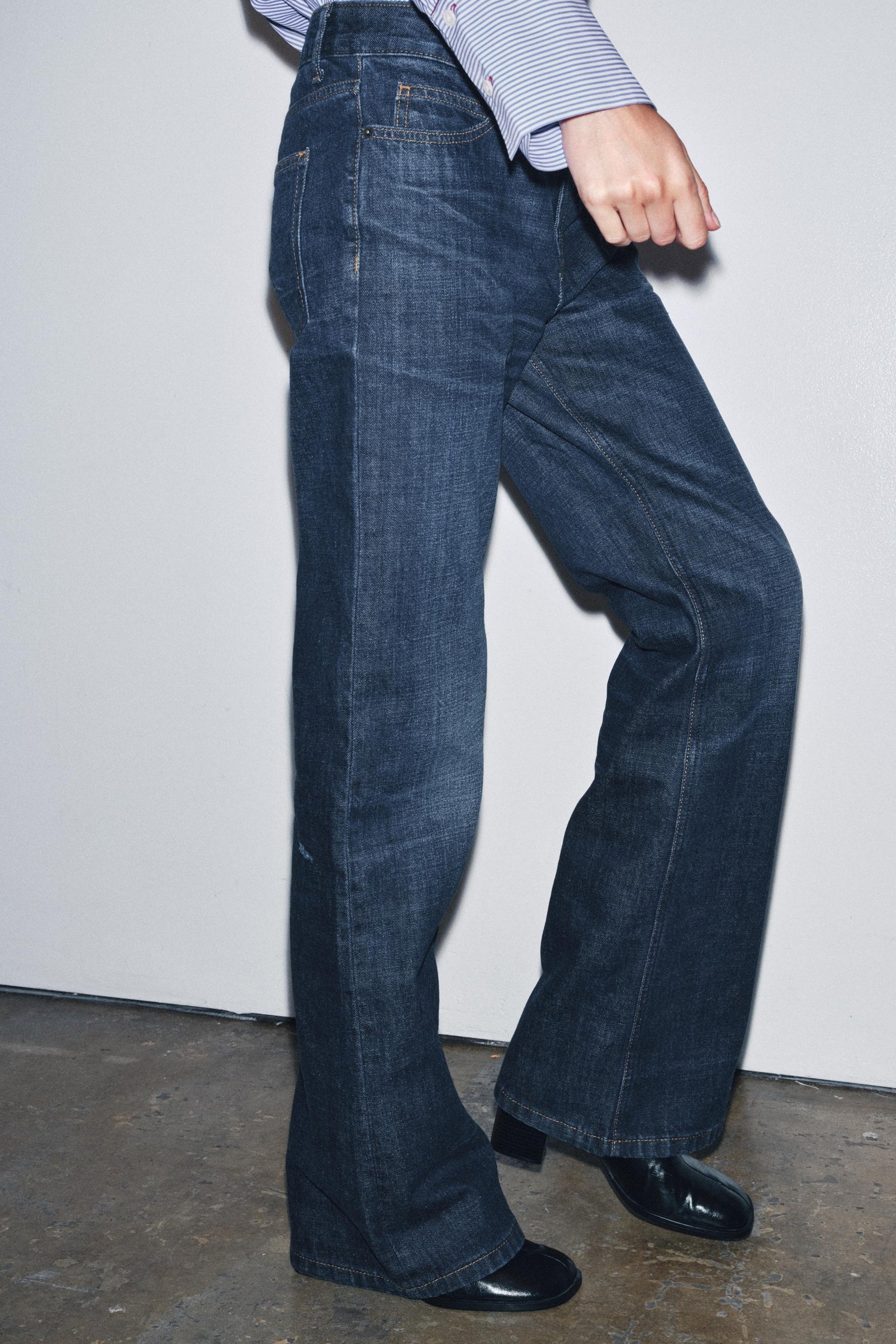 Low-Rise Bootcut Jeans