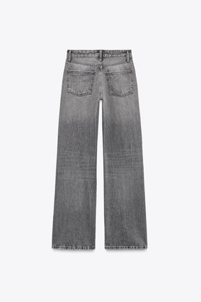 WIDE-LEG MID-RISE JEANS
