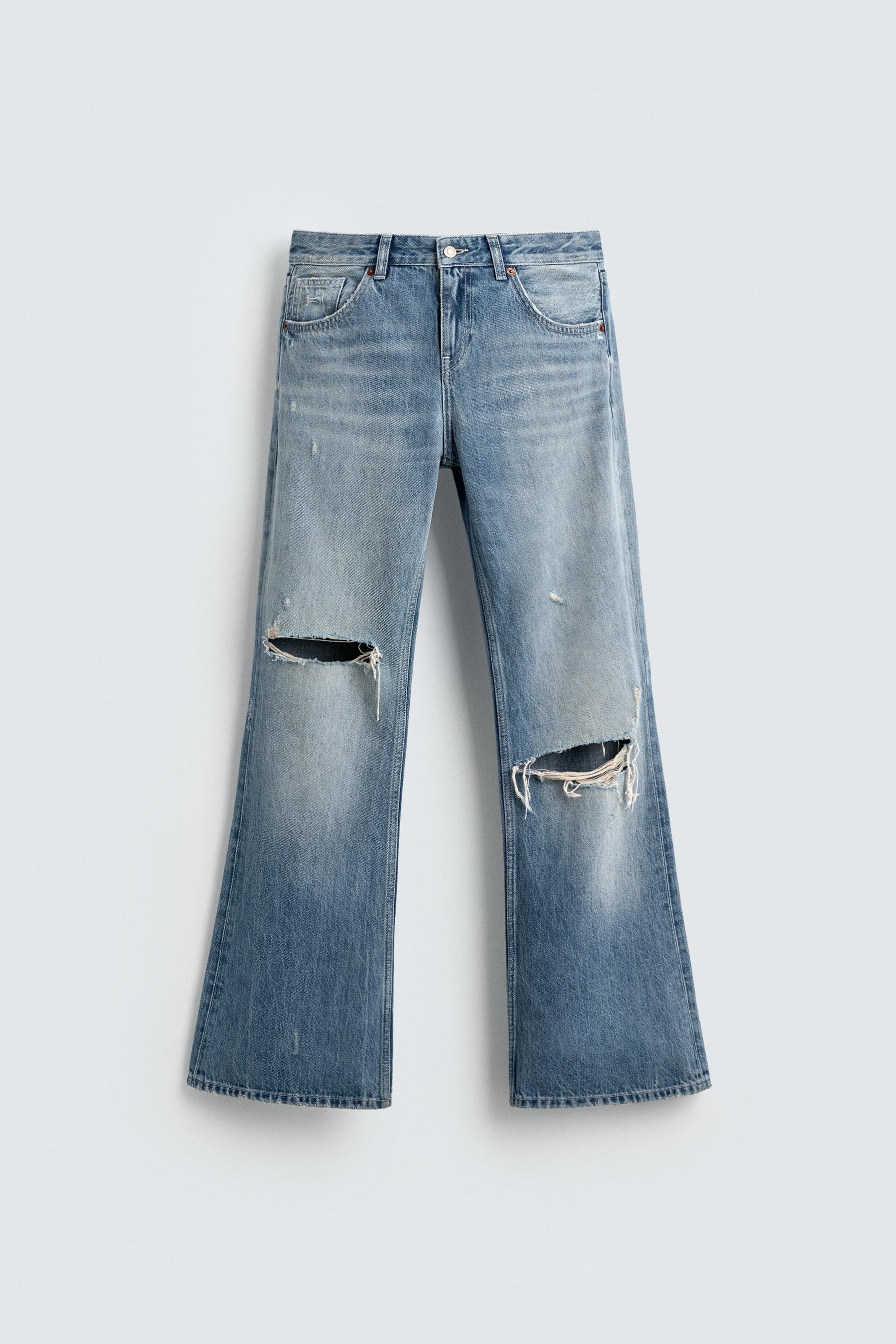 Low-Rise Flare Jeans