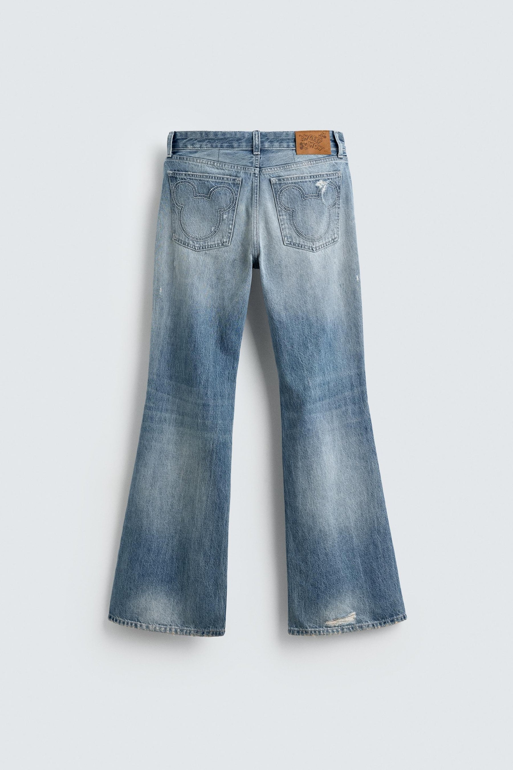 Low-Rise Flare Jeans
