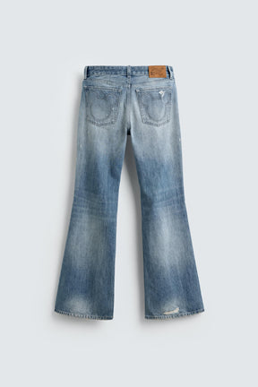 Low-Rise Flare Jeans