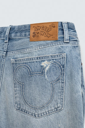 Low-Rise Flare Jeans