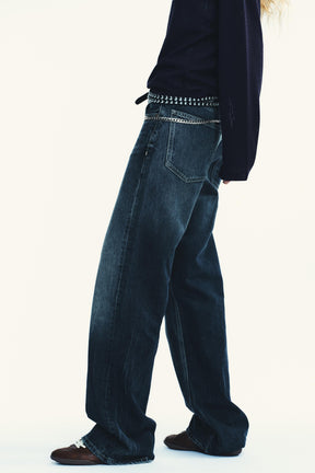Wide Leg Low-Rise Jeans
