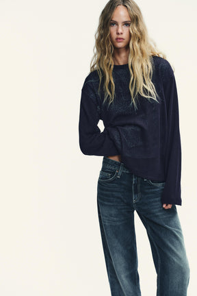 Wide Leg Low-Rise Jeans