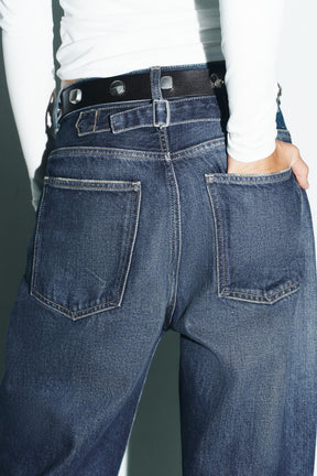 STRAIGHT WIDE HIGH-WAIST JEANS
