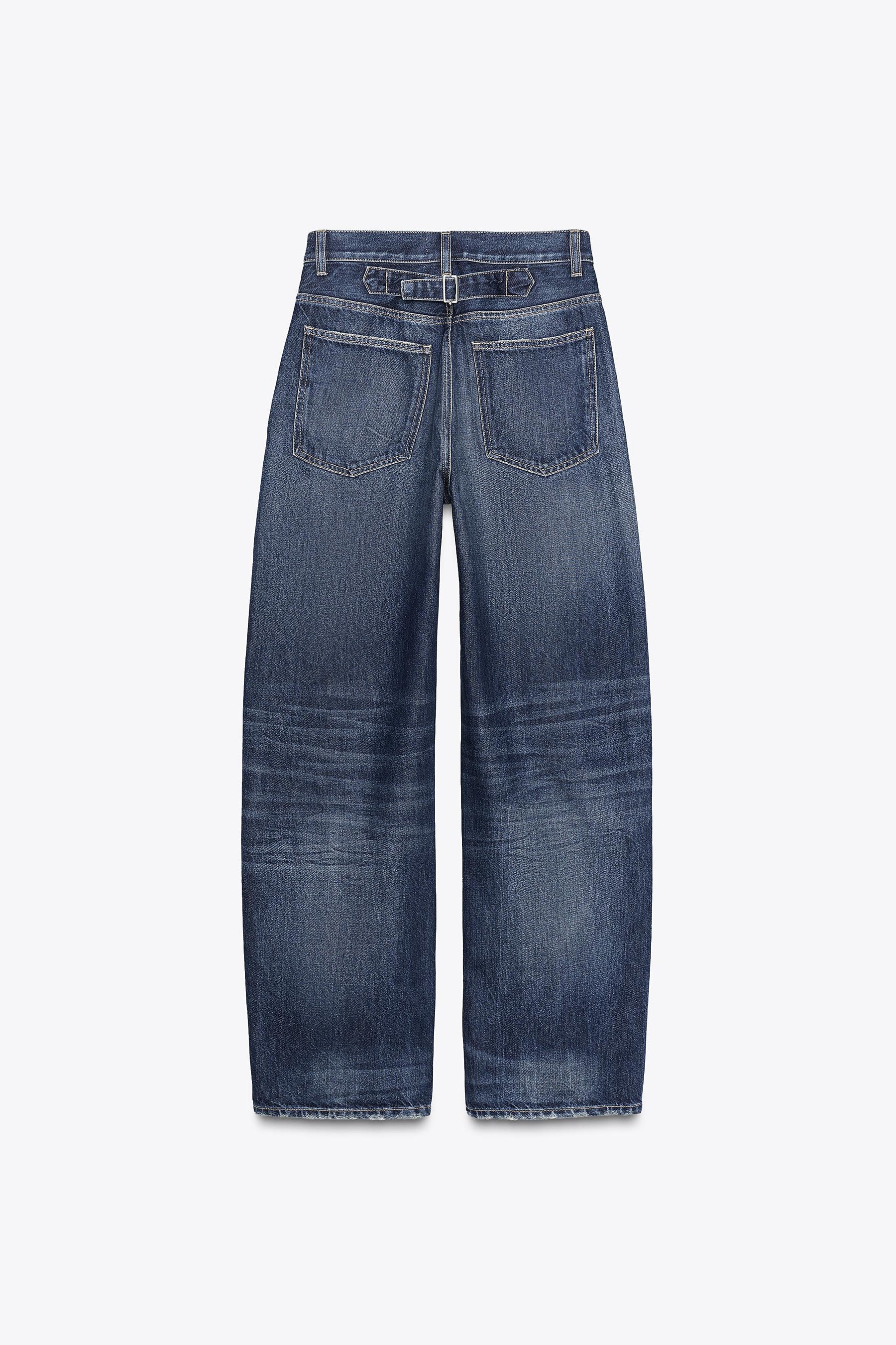 STRAIGHT WIDE HIGH-WAIST JEANS