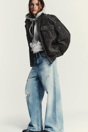 MID-WAIST BAGGY JEANS