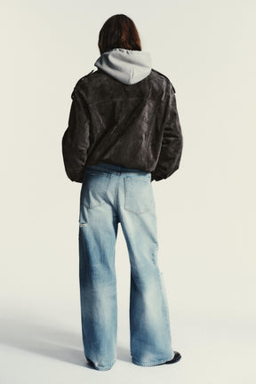 MID-WAIST BAGGY JEANS