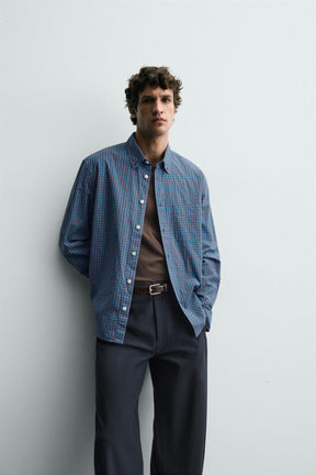 CHECK SHIRT WITH POCKET - Image 6