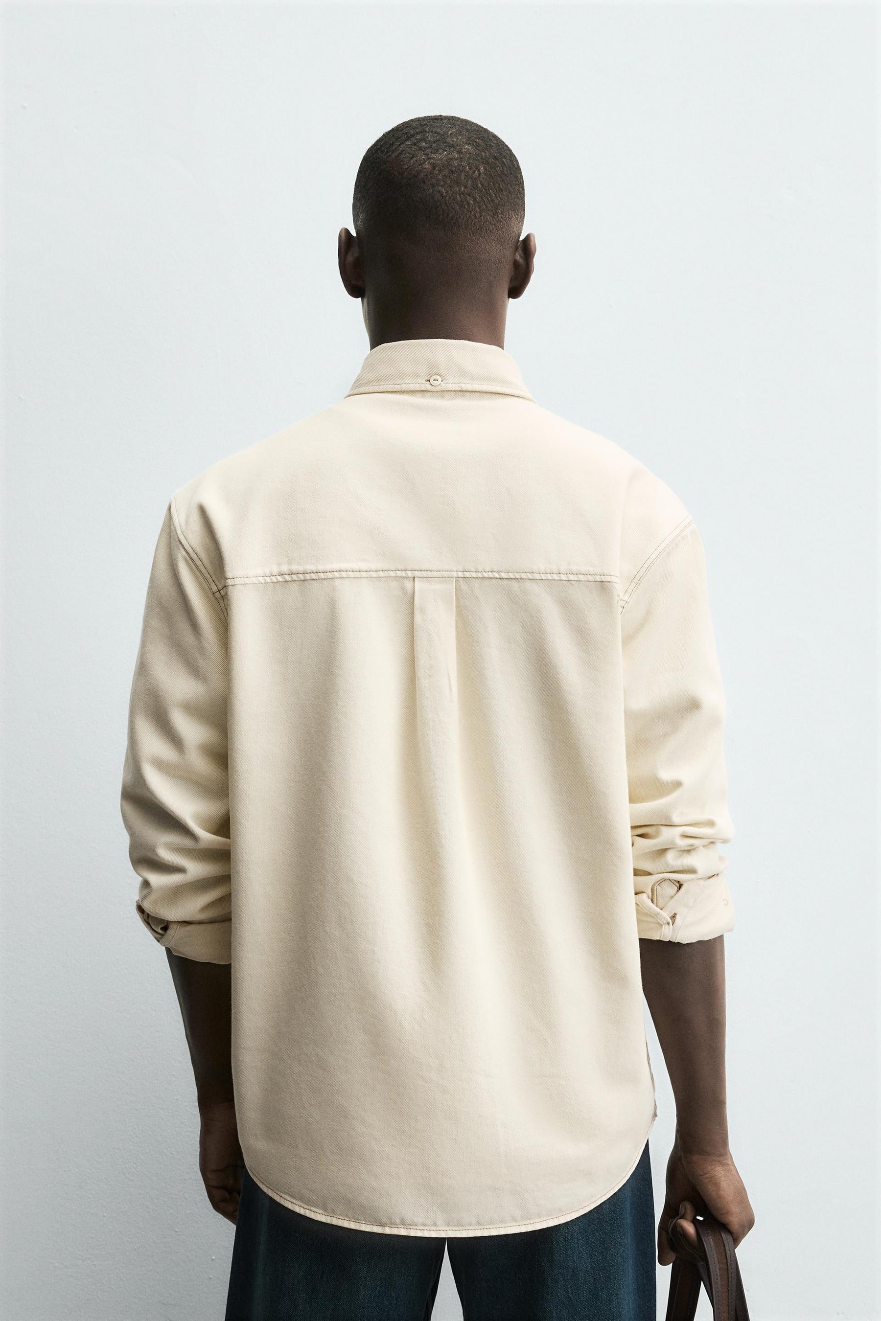 CONTRAST STITCHING OVERSHIRT - Image 3