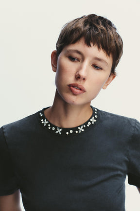 Faded-Effect T-Shirt