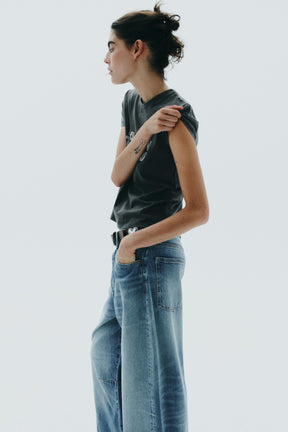 Rhinestone Washed T-Shirt