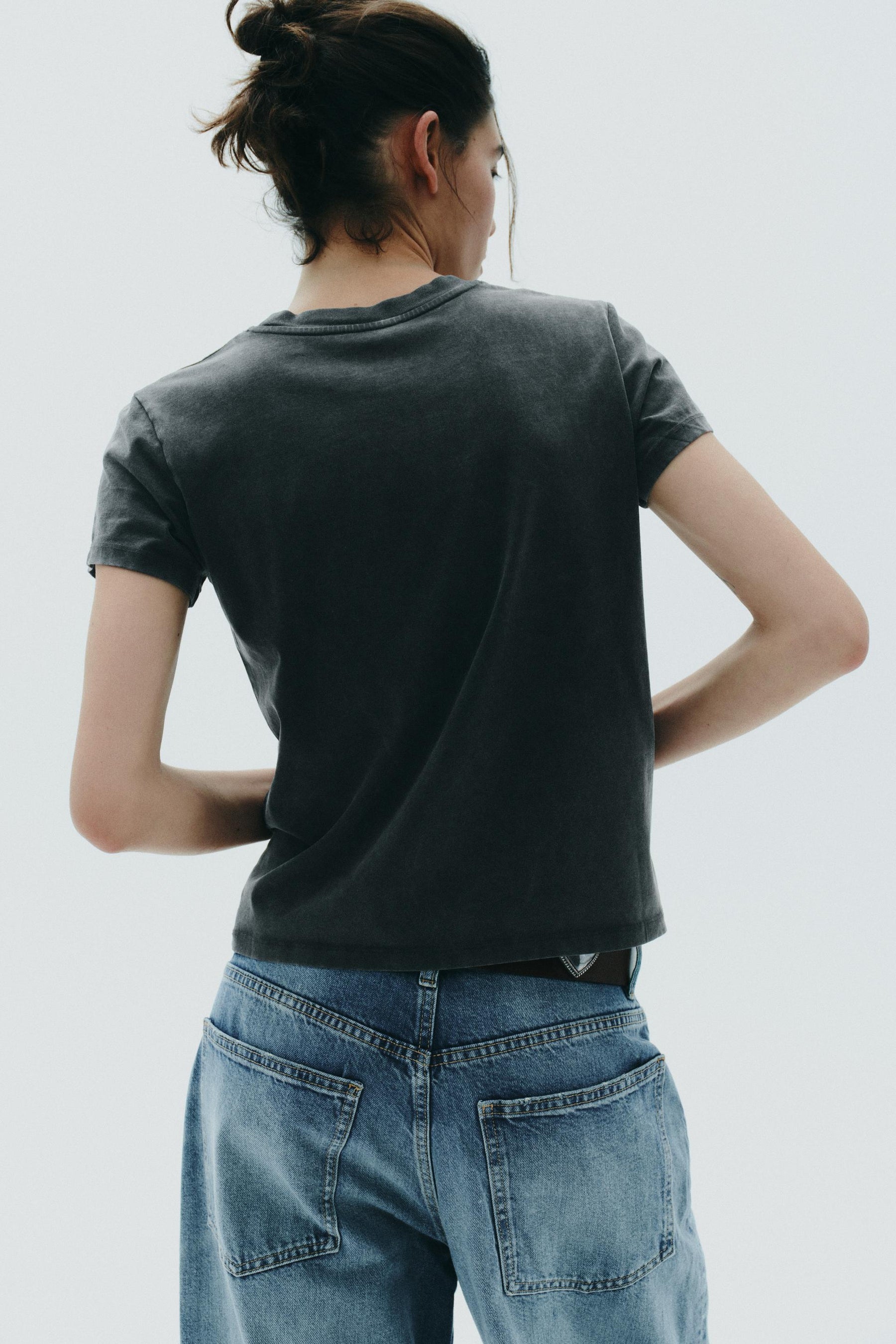 Rhinestone Washed T-Shirt